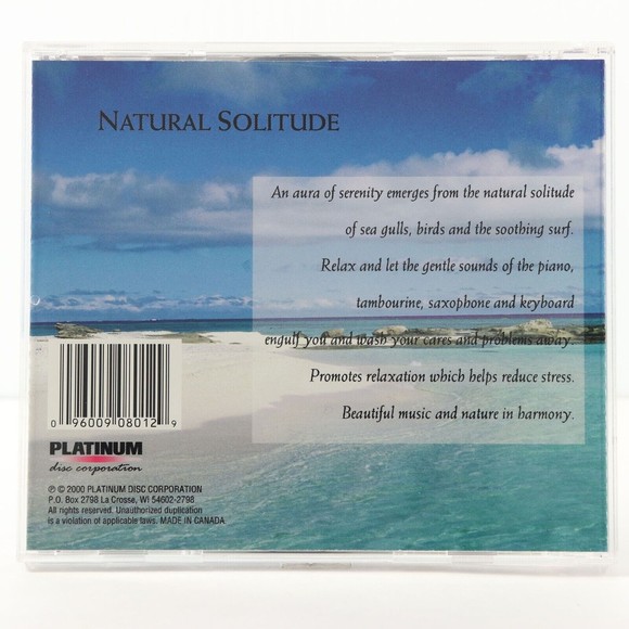 Natural Solitude: Soothing Sounds for Body & Soul (CD, 2000, Platinum) w Music - Picture 2 of 6